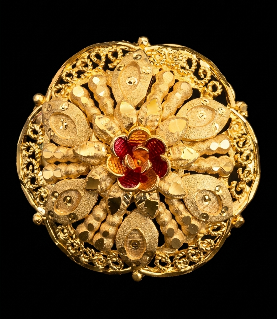 Majestic Rose Filigree Statement Ring