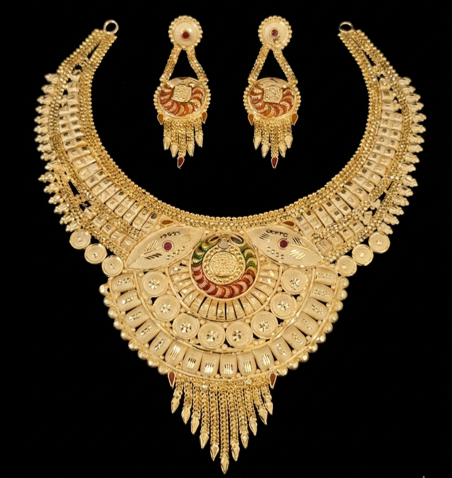 Grand Heritage Meenakari Bib Necklace Set
