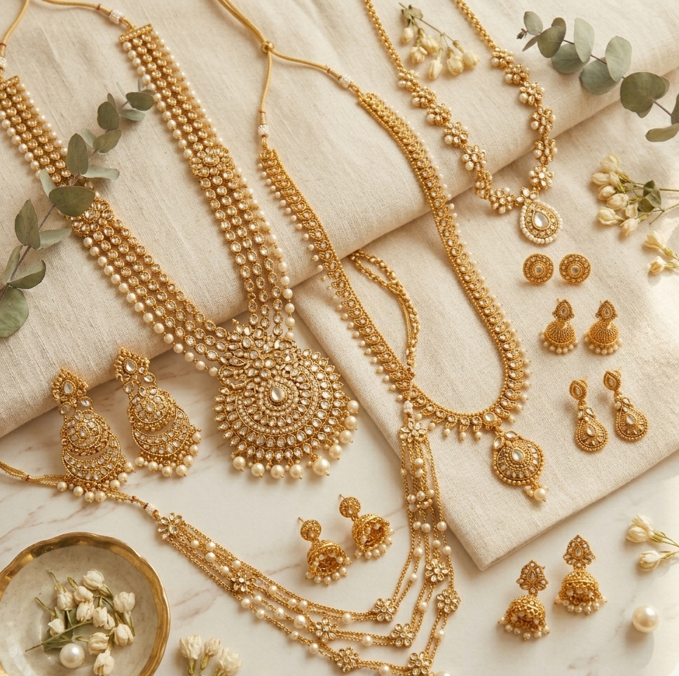 Classic Long Sets with Earrings
