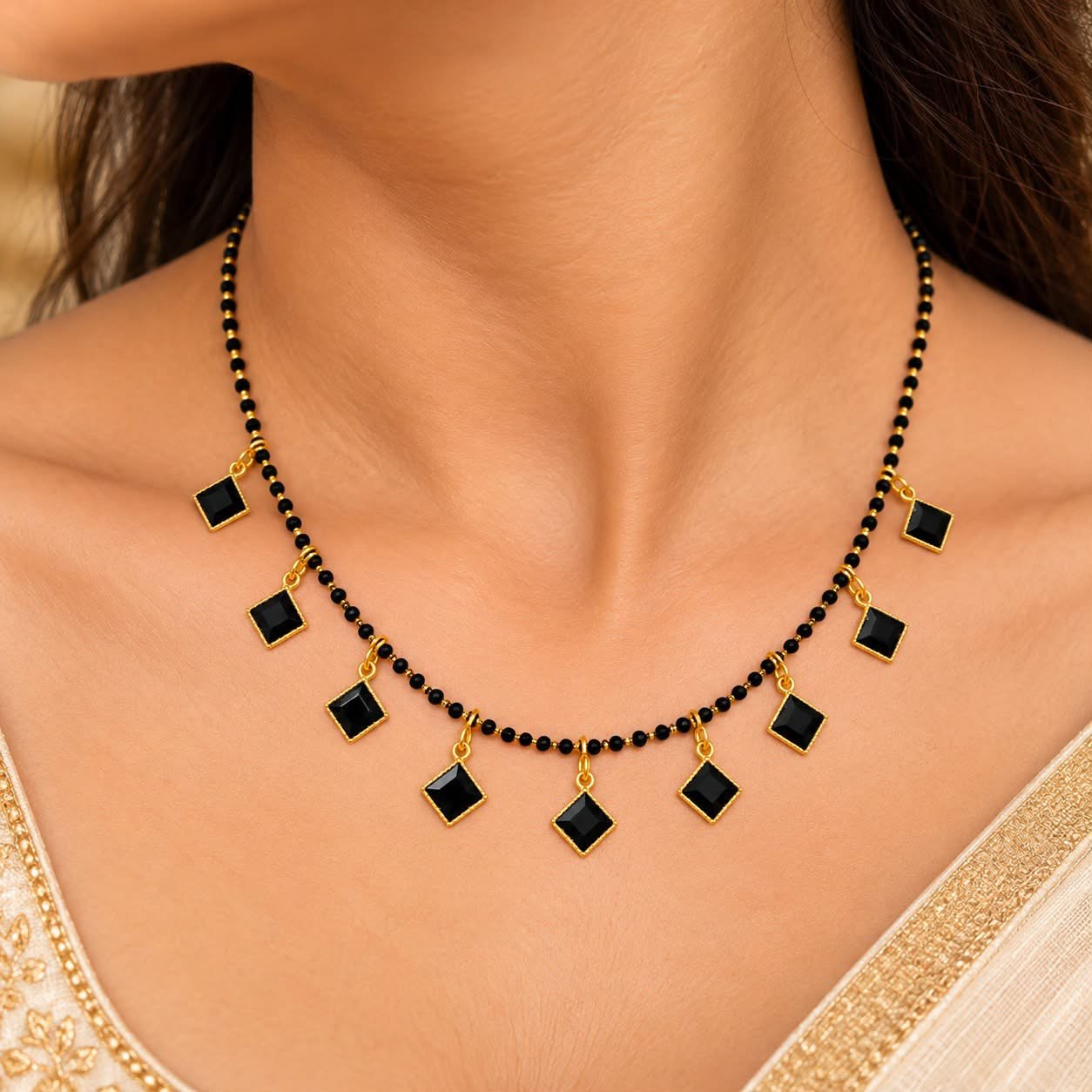 Black Charm Chain view 2