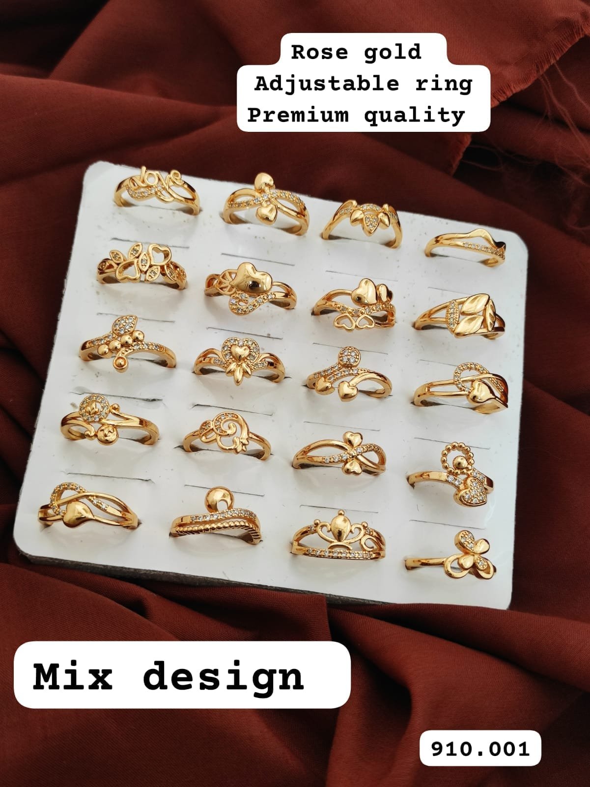 Rose Gold Adjustable Ring