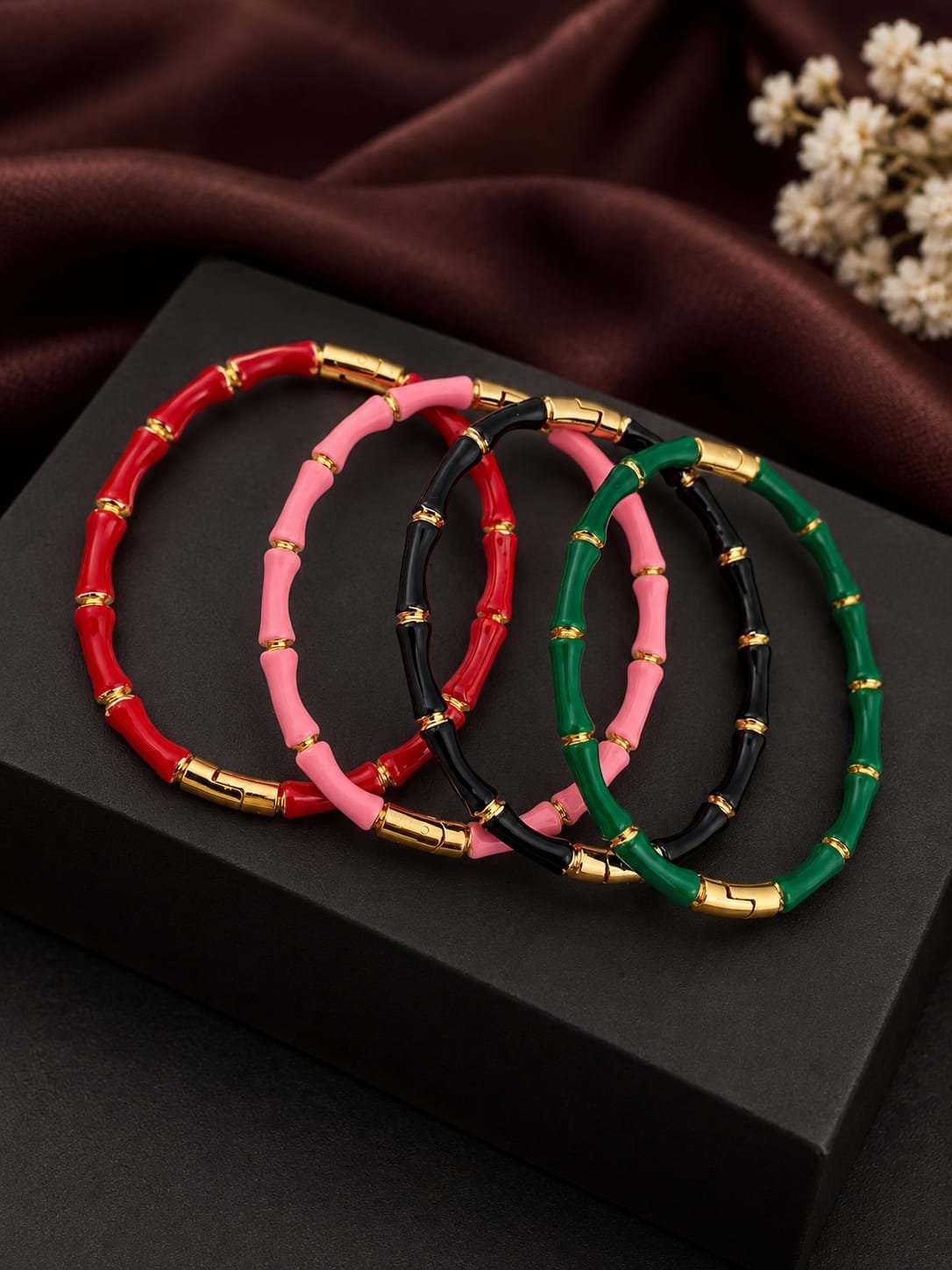 Colorful Bamboo Style Bracelet