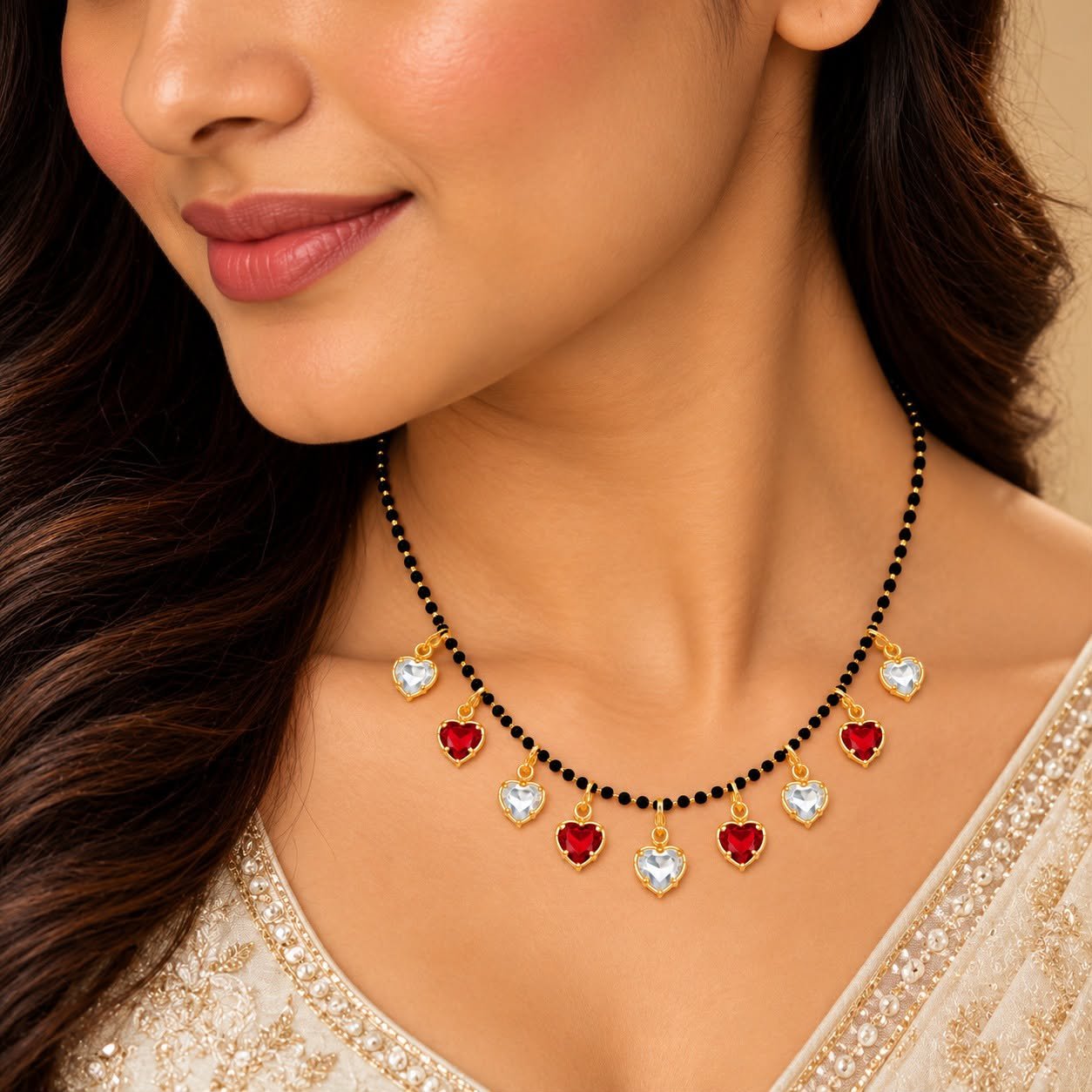 Black Bead Mangalsutra view 3