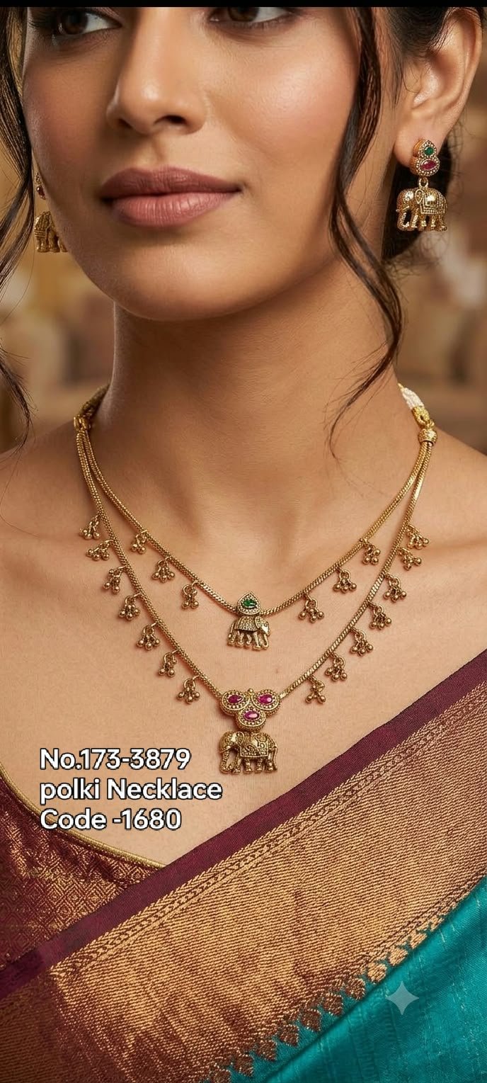 Royal Double Layer Polki Necklace