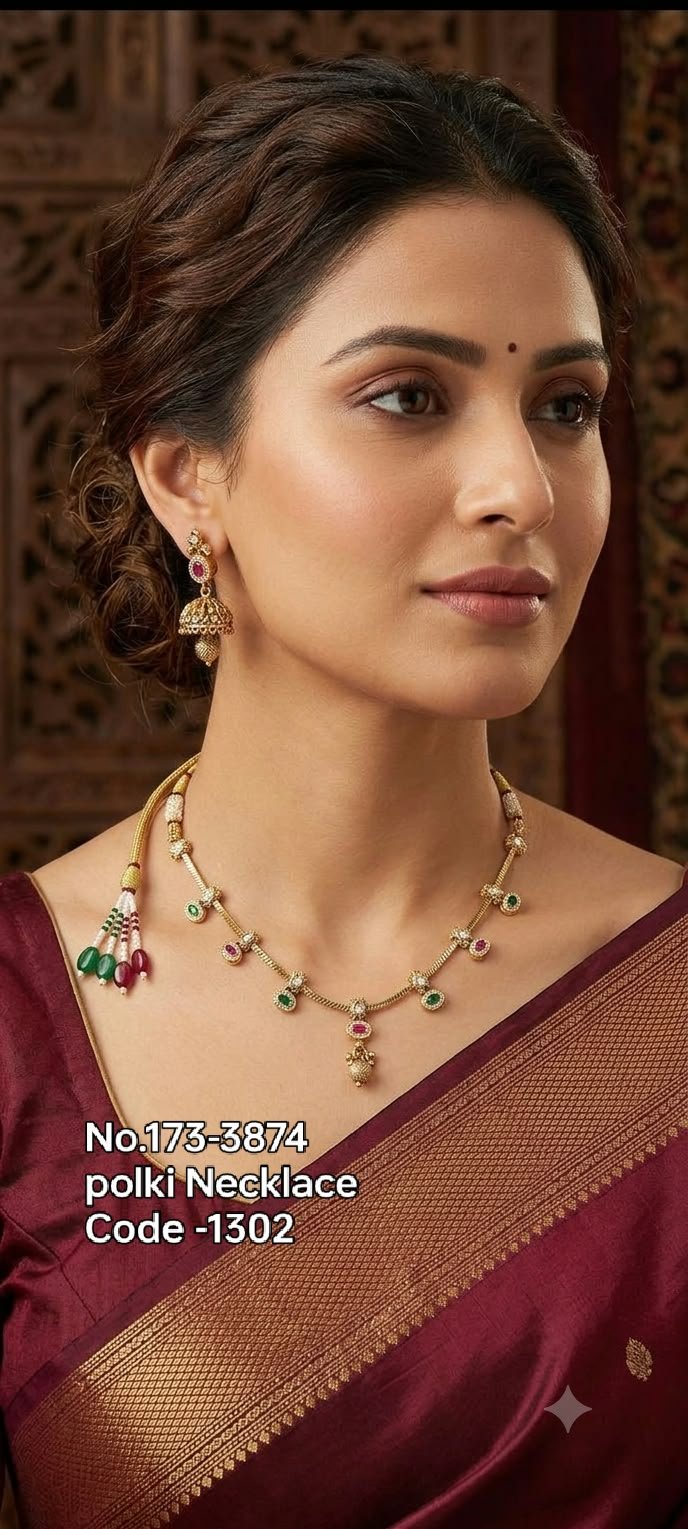 Traditional Polki Chain Set