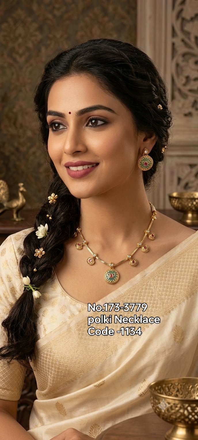 Delicate Polki Necklace